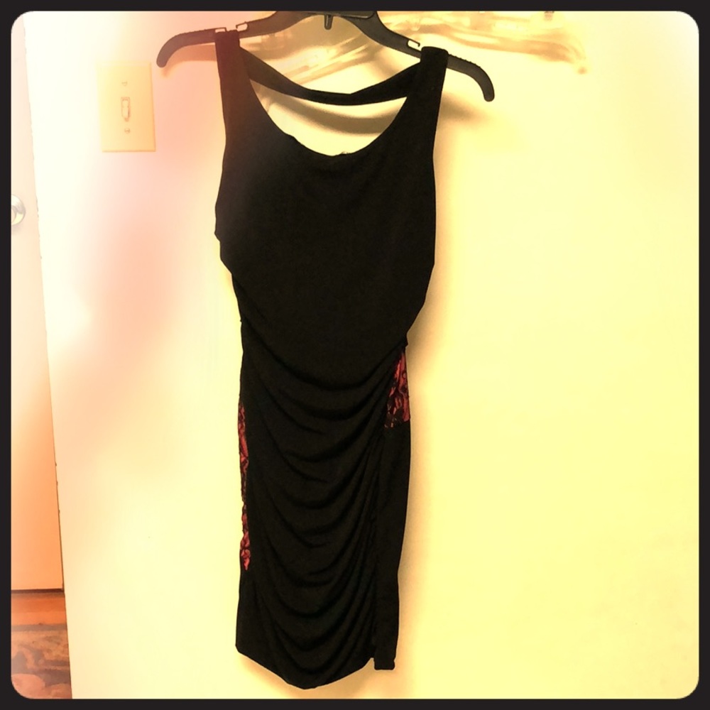 Medium Black and Pink dress from Deb